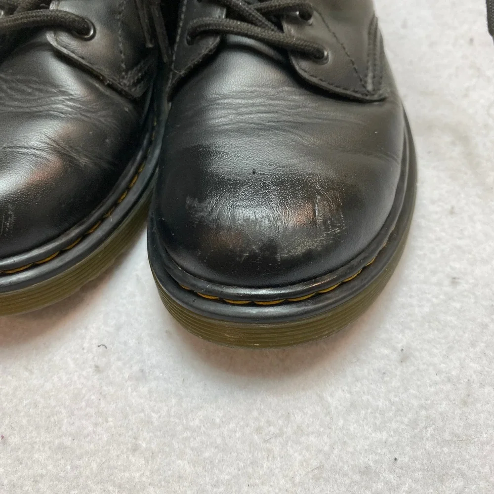 Dr. Martens Boots Kids 3 Black 1460 J Side Zip Leather Combat Boots